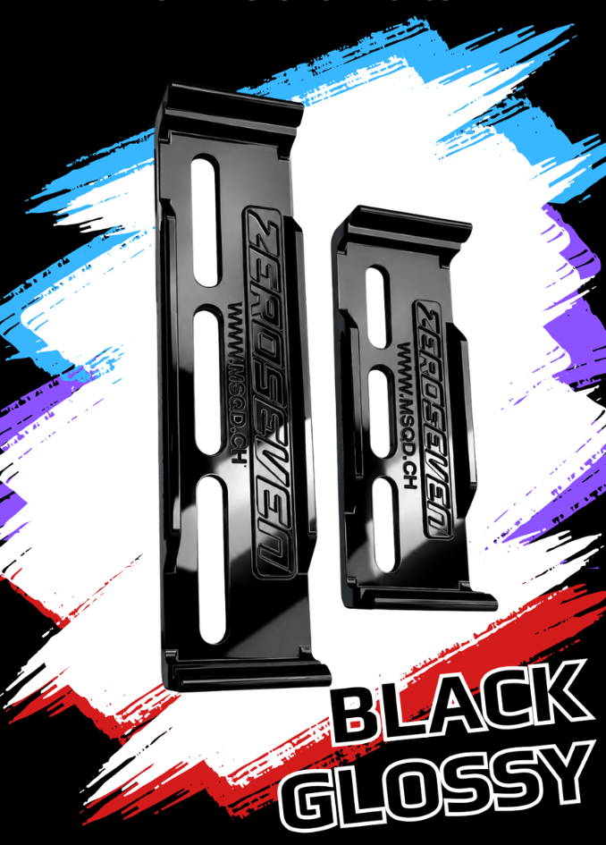 ZEROSEVEN Kennzeichenhalter Glossy Black