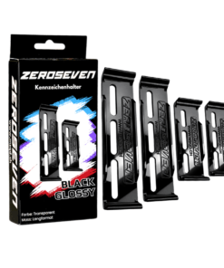 ZEROSEVEN Kennzeichenhalter Glossy Black