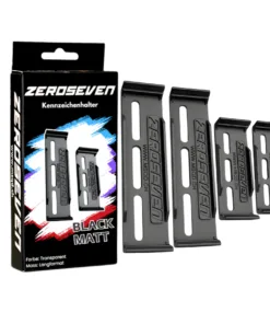 ZEROSEVEN Kennzeichenhalter Matt Black
